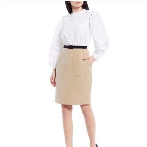 LDT Alecia Dress White Khaki NEW size 0